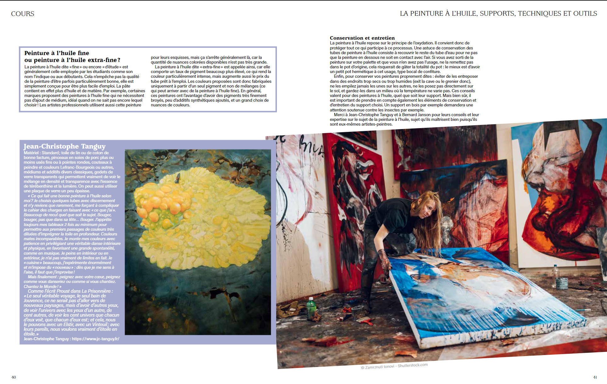 Article issus de la Revue "Be Artist" par Melissa Aberkane de Jc Tanguy: "Qu'est-ce qui fait une bonne peinture?" Interview de Jc Tanguy par Melissa Aberkane: Qu'est-ce qui fait une bonne Peinture?" Dans la revue "Be Artist" Juillet-Août 2022