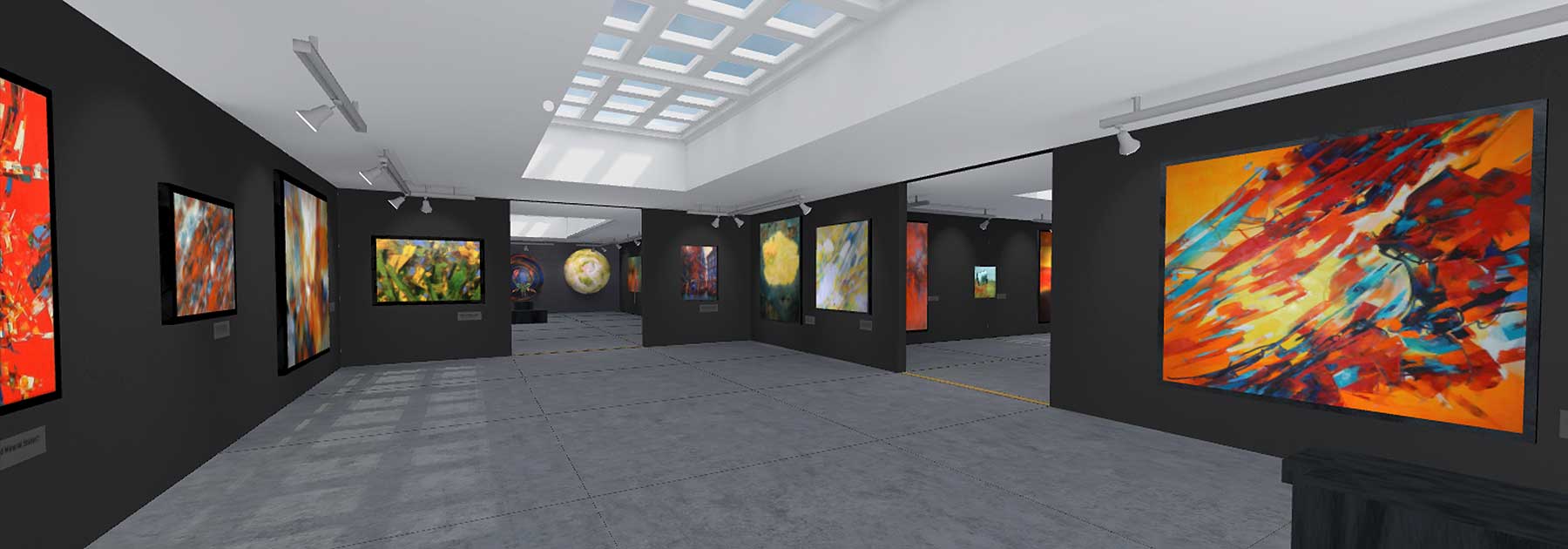 Peinture à l'huile sur le Web en VR, Galerie art en réalité virtuelle, Expo VR, VR, exposition par jc Tanguy, nantes - France