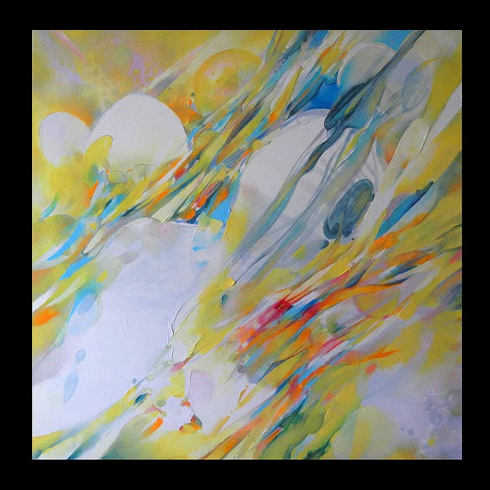 la Vague-Soleil, tableau art contemporain, peintre contemporain, Peinture à l'Huile sur Toile, art contemporain, Expo, Jc Tanguy, Nantes - France