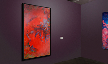 Les Phénixs - fenghuang, Peinture abstraite à l'Huile sur Toile, art contemporain, Expo, Jc Tanguy, Nantes - France