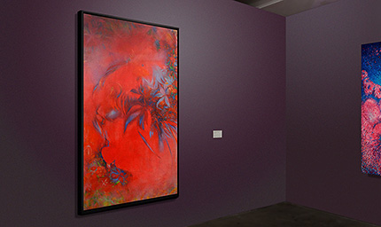 Les Phénixs - fenghuang, tableau art contemporain, peintre contemporain, Peinture abstraite à l'Huile sur Toile, art contemporain, Expo, Jc Tanguy, Nantes - France
